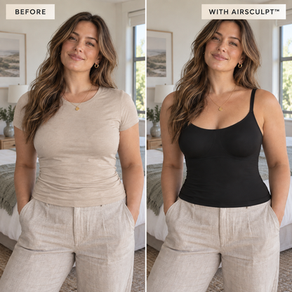 GRIPTA AirSculpt tank before and after front view